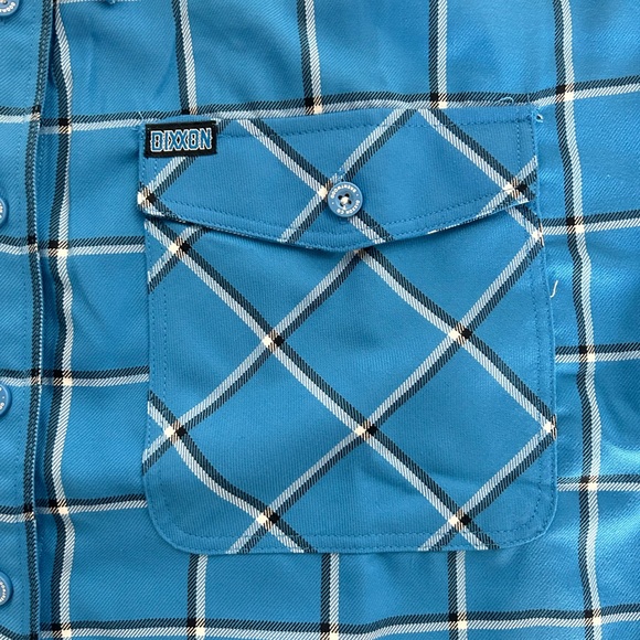 DIXXON Flannel Co. Brentwood Blue
Plaid Waistline Flannel NWT - Picture 8 of 13